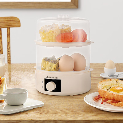 Hotel and Resort Double Layer Egg Cooker Small Power Steamer for Household Dormitories