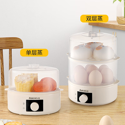Hotel and Resort Double Layer Egg Cooker Small Power Steamer for Household Dormitories