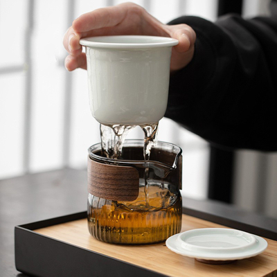 Presentation Gift Set Dongli Travel Express Cup Set Portable Round Bag One Pot Three Cup Business Tea Set Gift