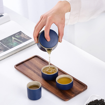 Enhance Your Tea Time with Our Portable Black Pottery Kung Fu Set Education Oriented