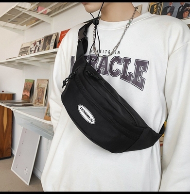 Simple and Versatile One Shoulder Chest Bag Ideal Silk Screen Printing for Graphics