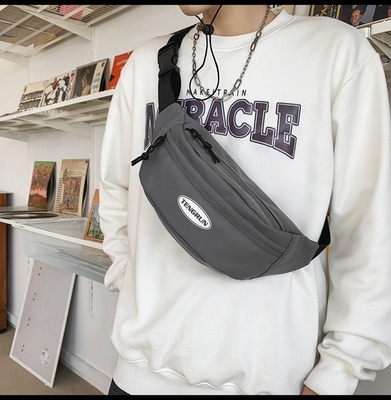 Simple and Versatile One Shoulder Chest Bag Ideal Silk Screen Printing for Graphics