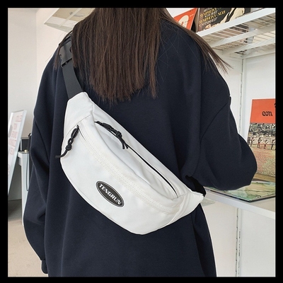 Simple and Versatile One Shoulder Chest Bag Ideal Silk Screen Printing for Graphics