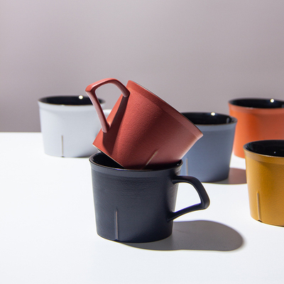 Silk Screen Printing Japanese Minimalist Mug Practical Activity Prize for Coffee Cups