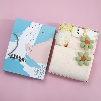 Customizable Logo Small Fresh Towel Gift Box Set for the March 8th Goddess Festival