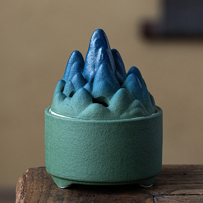Activities Desktop Decoration Creative Rough Pottery Mountain View Incense Burner