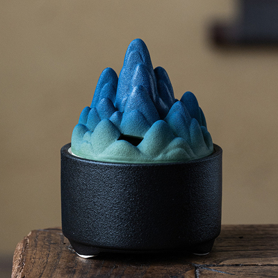 Activities Desktop Decoration Creative Rough Pottery Mountain View Incense Burner