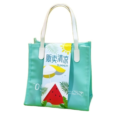 Beat the Heat Halterneck Fan Cooling Spray Cool Ice Sleeve Sunscreen Mask PVC Beach Bag
