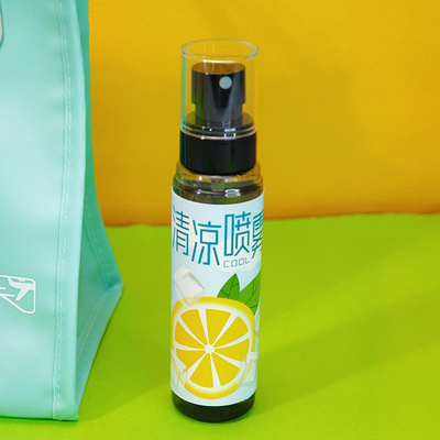 Beat the Heat Halterneck Fan Cooling Spray Cool Ice Sleeve Sunscreen Mask PVC Beach Bag
