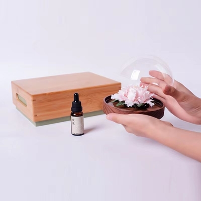 1 Color Printing Ceramic Flower Kneading Set with Bamboo Tray and Handbag Gift Box