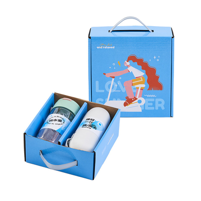 Summer Care Present Customized Logo Two-Piece Set with Water Cup and Capsule Umbrella