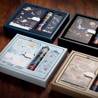 Hand Book Gift Box Sticker and Paper Tape Bookmark Magnetic Button A Creative Ancient Style Combination for Agriculture Office