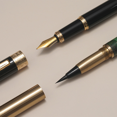 1-Color Graphics Printing Momiao President's Pen Hero Pen Water Brush 2-in-1 Gift Box