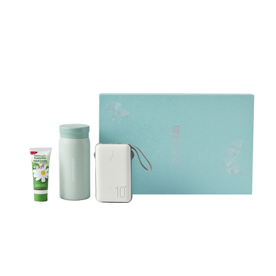 Le Kou Life Gift Set Insulation Cup 200ml Mobile Power Hand Cream for Thank You Gifts