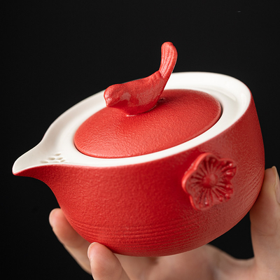 Customer's Logo Chinese Style Tea Set in Portable EVA Bag Perfect for Sports and Games