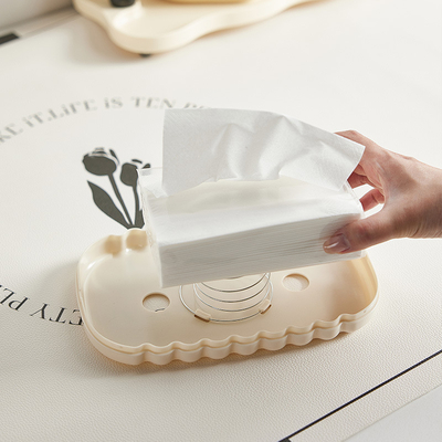 Creative Travel Agency Decor Cream Style Tissue Box for Desktop and Drawer Organization
