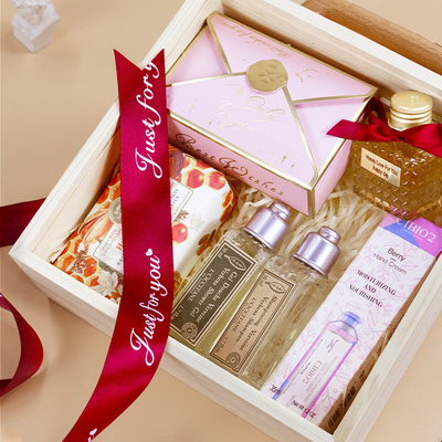 Acrylic Push Cover Net Red Gift Box Ins Style Wooden Box for Corporate Anniversary