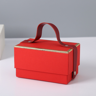 Silk Screen Printing Exquisite Handheld Gift Box for Christmas Birthday and Flower Gifts