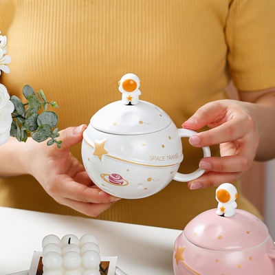 Wedding Favors Bridal Party Gifts Cute Astronaut Ceramic Cup for Space Enthusiasts
