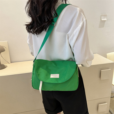 Customer's Logo Fashionable Commuter Bag Solid Color Simple Crossbody Bag Employee Gift
