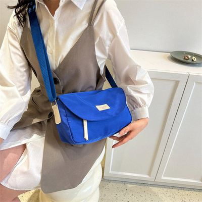 Customer's Logo Fashionable Commuter Bag Solid Color Simple Crossbody Bag Employee Gift