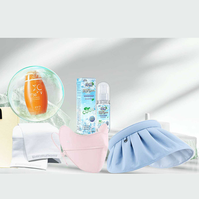 Summer Sunscreen Combo Set Employee Benefits Present Gift Selection with Cooling Towel