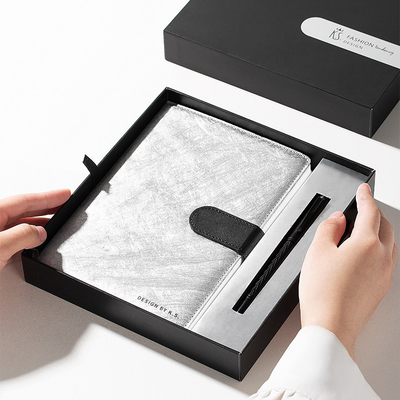 Father's Day Occasion High End Notebook and Pearl Pen Set for Business Souvenir Gift
