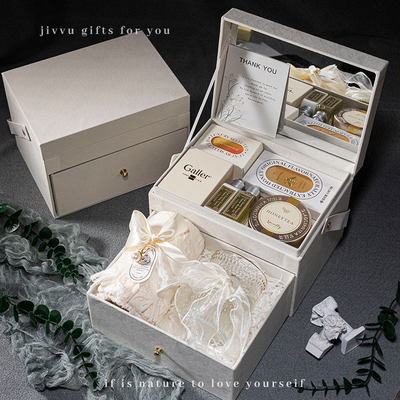 Customized Color Double Velvet Box Special Souvenir for Women's Day from Office Products