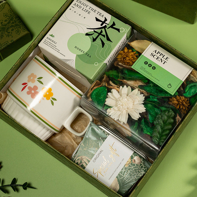 Customized Logo Forest Retro Texture Gift Box Ideal Goddess Day Souvenir for Hotels