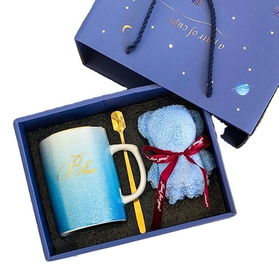 Make Her Day Special with This Ceramic Mug and Bear Towel Gift Set in Creative Ins Style