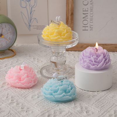 Peony Flower Aromatherapy Candle for Other Activities Customer's Logo Decoration Gift