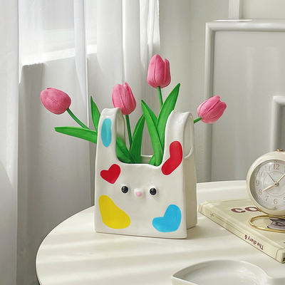 Silk Screen Printed Ceramic Vase The Perfect Entrance Decoration for Hotel and Resort
