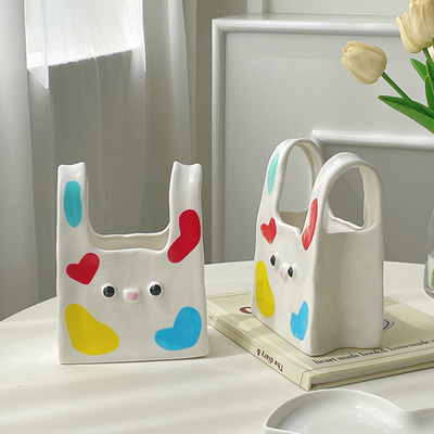 Silk Screen Printed Ceramic Vase The Perfect Entrance Decoration for Hotel and Resort