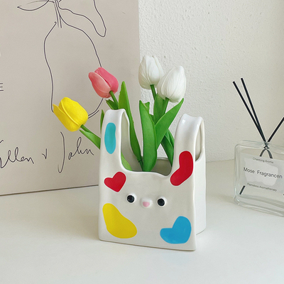 Silk Screen Printed Ceramic Vase The Perfect Entrance Decoration for Hotel and Resort