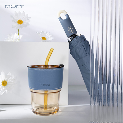 1 Color Graphics Printing Glass Cup and Vinyl Umbrella Two-piece Set Ideal for Outdoor