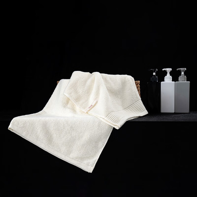 Customer's Logo Light Luxury Drunken Love Woolen Bath Towel Set with 2 Color Printing
