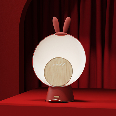 Hotel and Resort Chinese Red Wireless Charging 15W Bluetooth Speaker with Atmosphere Light