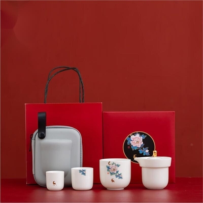Father's Day Exclusive Portable Travel Tea Set with Unique Cultural and Creative Design