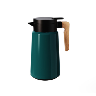 Stay Hydrated at Work with Nordic Style Wooden Handle Insulated Kettle Large Capacity