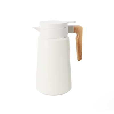 Stay Hydrated at Work with Nordic Style Wooden Handle Insulated Kettle Large Capacity