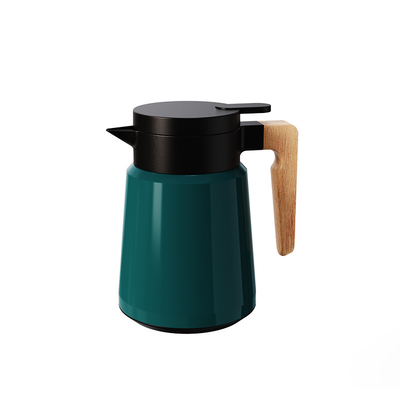 Stay Hydrated at Work with Nordic Style Wooden Handle Insulated Kettle Large Capacity