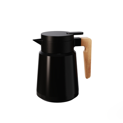 Stay Hydrated at Work with Nordic Style Wooden Handle Insulated Kettle Large Capacity