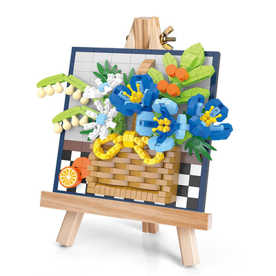 Christmas Roses Sunflowers and Lilies Small Grain Building Blocks for 3D Printmaking