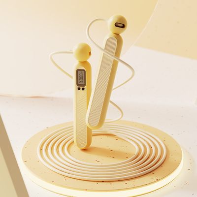 Silk Screen Printing Household Adjustable Fitness Count Jump Rope for Office Products