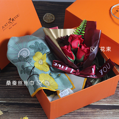 Sports and Games Must-Have Silk Scarf Souvenir Set with 1 Color Graphics Printing
