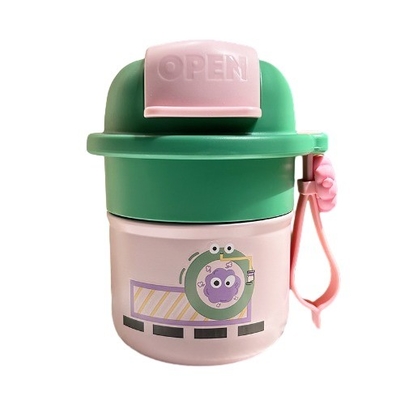 High Aesthetic 316 Stainless Steel Coffee Cup Cartoon Cute Insulated Cup Employee Gift
