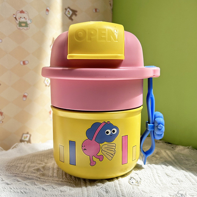 High Aesthetic 316 Stainless Steel Coffee Cup Cartoon Cute Insulated Cup Employee Gift