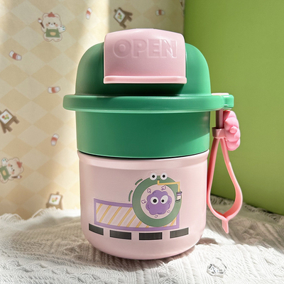 High Aesthetic 316 Stainless Steel Coffee Cup Cartoon Cute Insulated Cup Employee Gift