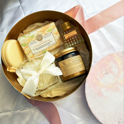Eco-friendly Material Customized Pink Gift Set for Banquet Gifts and Wedding Gifts