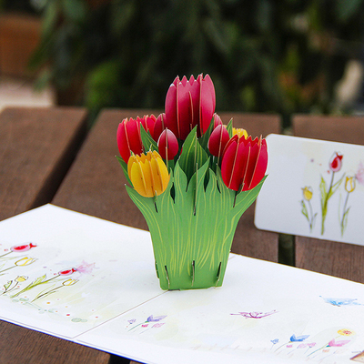 Surprise Your Teacher with a 3D Tulip Greeting Card Silk Screen Printing Techniques